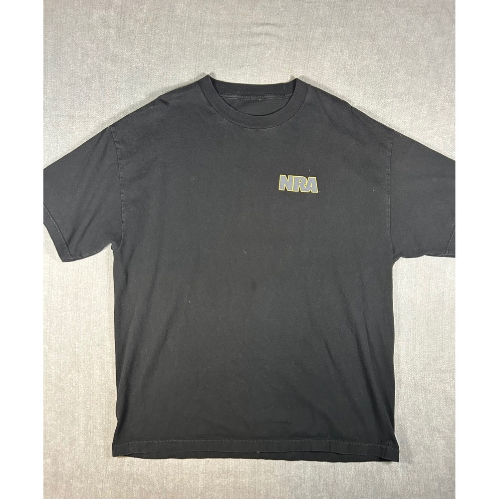 NRA Thomas Jefferson Quote Graphic T-Shirt Black Mens XL 2nd Amendment Rifles